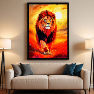 Lion of Light in Fiery Majesty