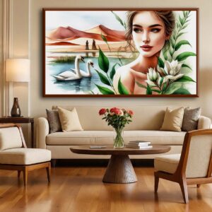 Where water meets sand, grace blooms