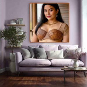 Wooden Elegance – Portrait Art